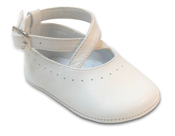 Pre-Walk Crossed Straps - White