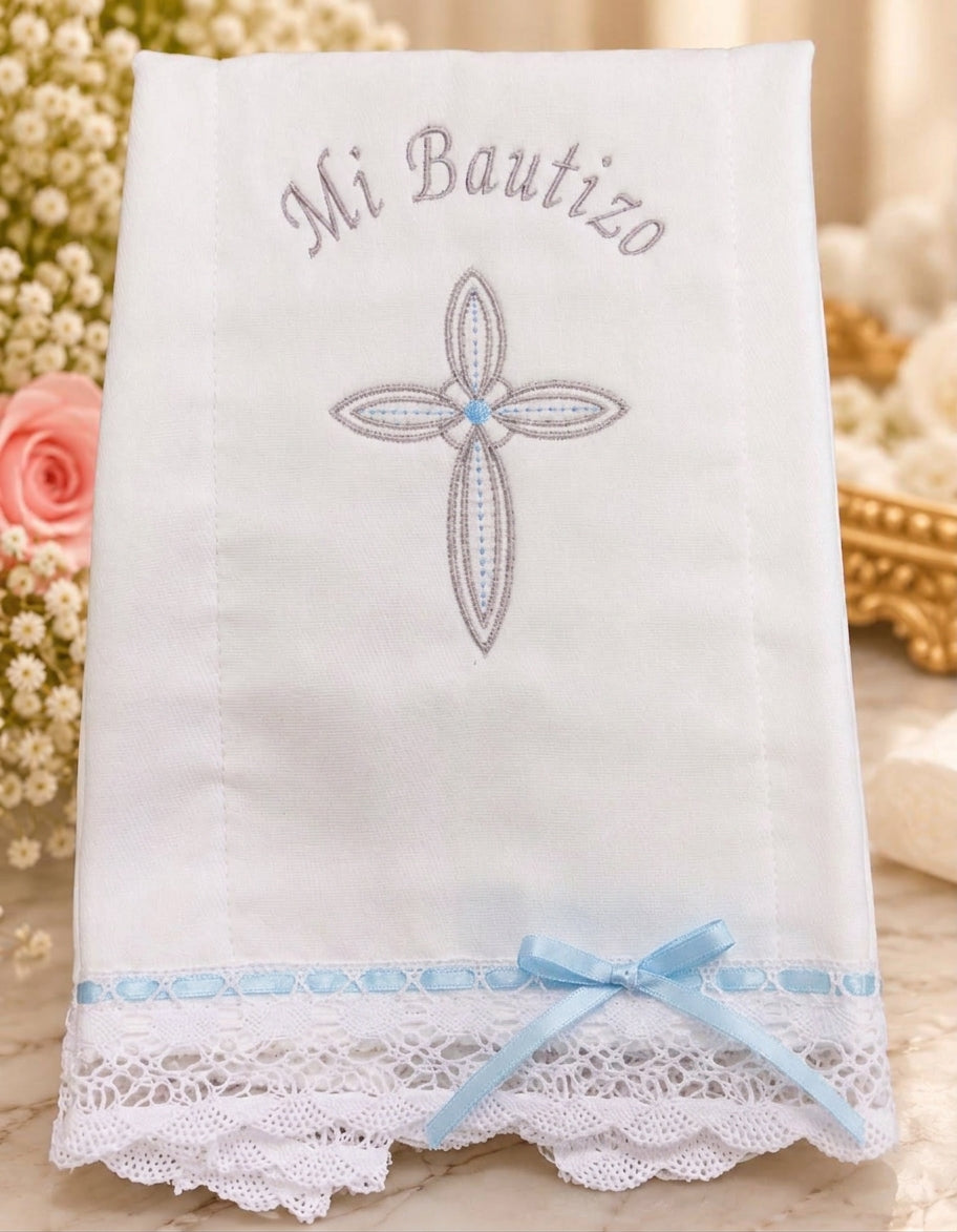 Handcrafted Embroidered Baptism Towel