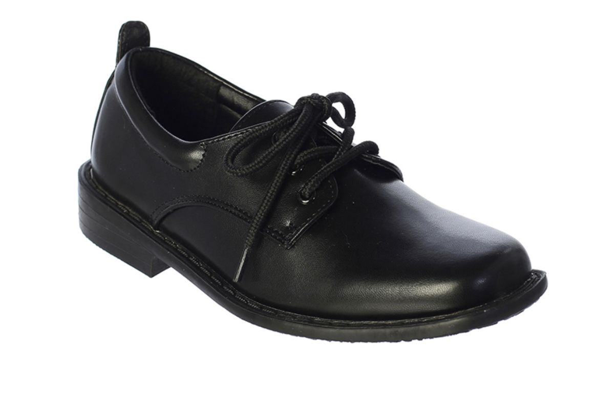 Boys Matte Square Toe Shoes