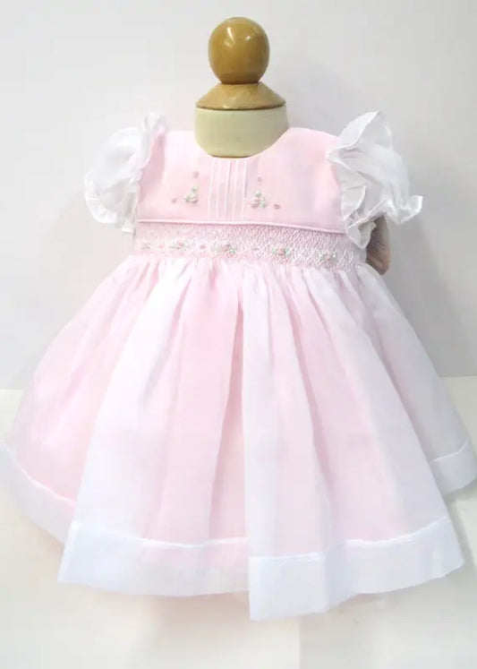 16450 Precious White Pink Dress