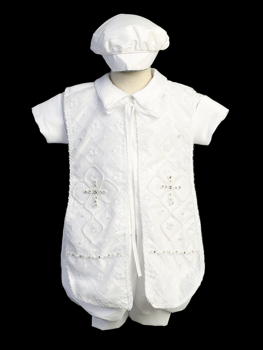 Boys Shantung Baptism Ropone TP3739 | Canastilla Ideal Kids