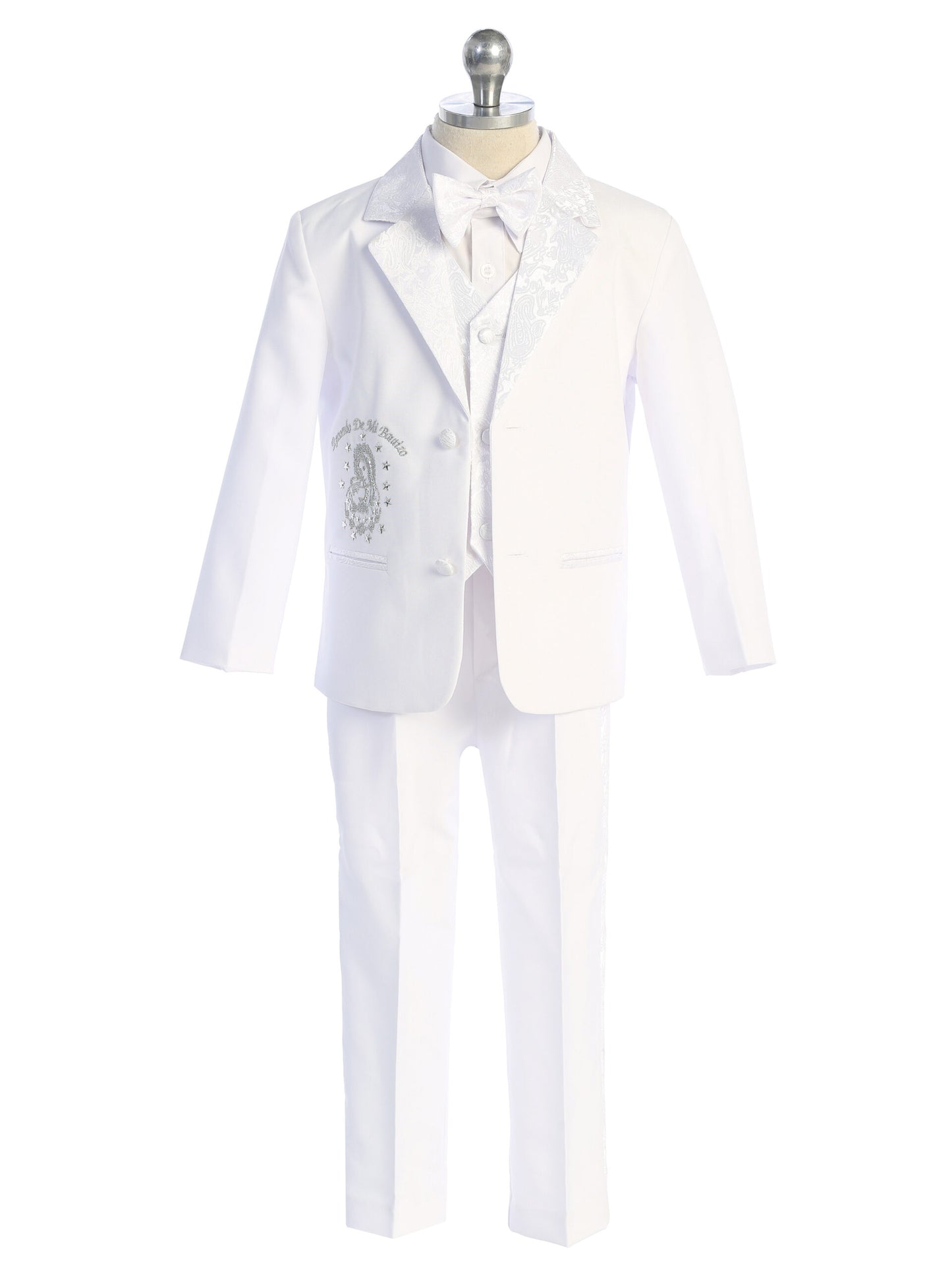 Boys Embroidered 5-Piece Tuxedo Suit TP4025
