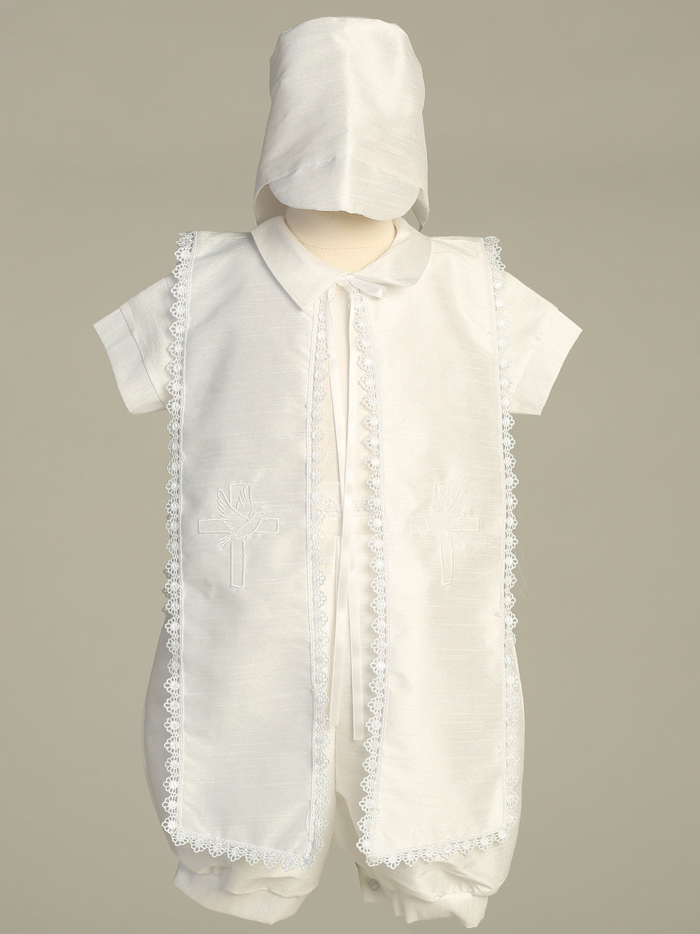 Baby Boy Baptism Romper & Stole Set | Canastilla Ideal Kids