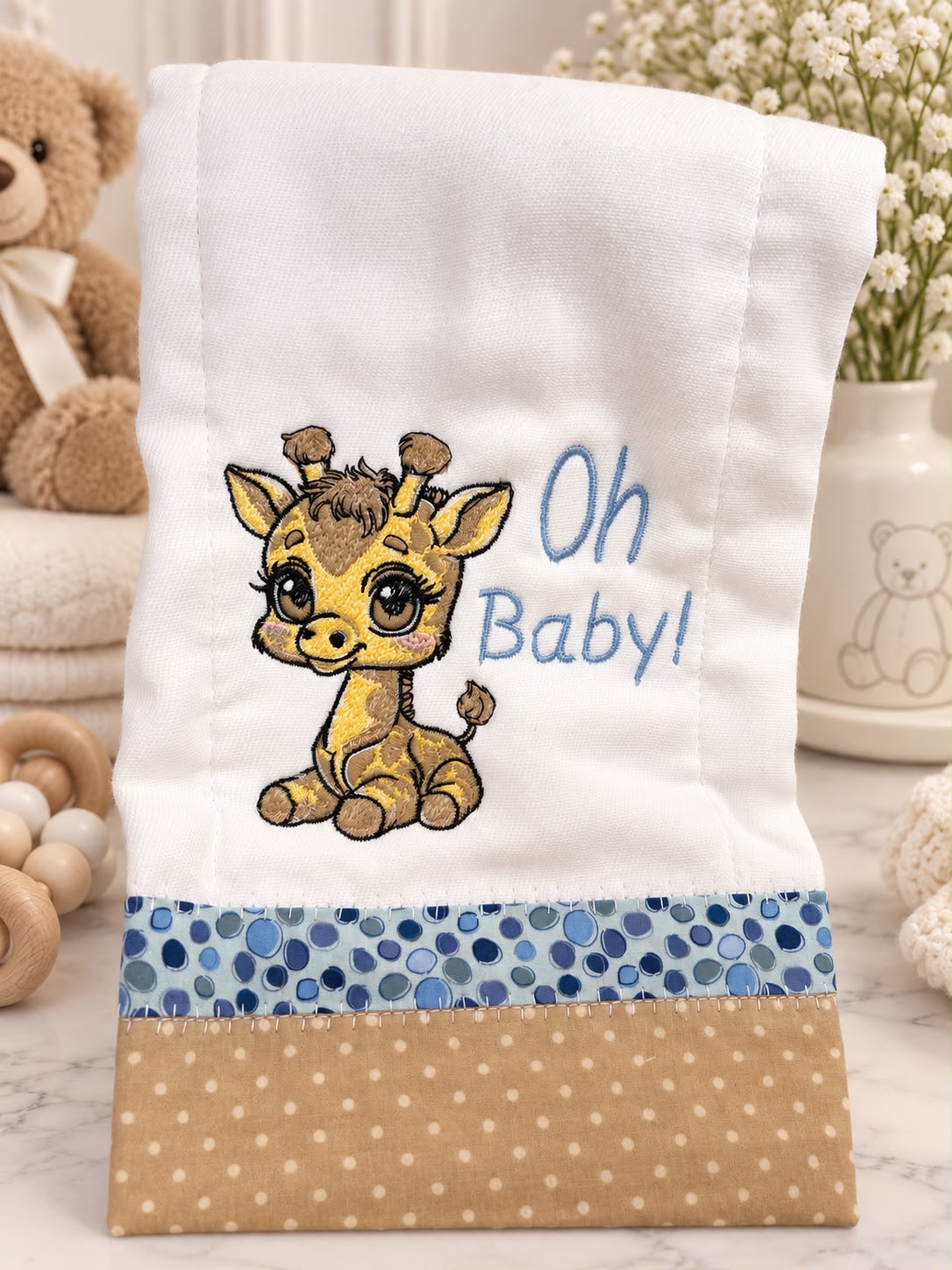 Personalized Embroidered Baby Cloth | Canastilla Ideal Kids