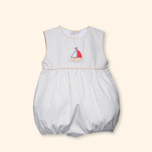 Baby Sailor - Cotton Sleeveless Bubble Romper