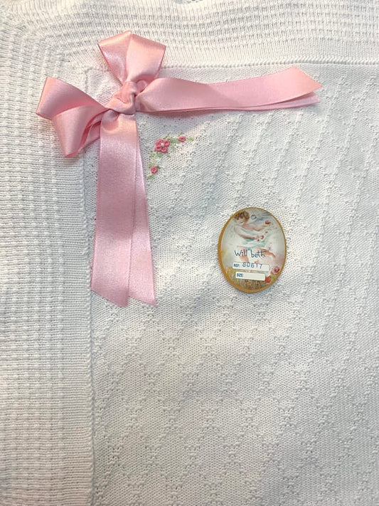 80617 Fine Embroidered Blanket