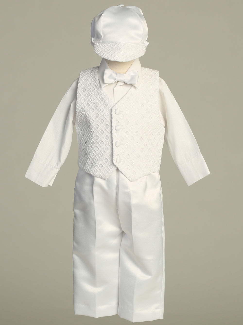 Baby Boy 4-Piece Diamond Suit Set | Canastilla Ideal Kids