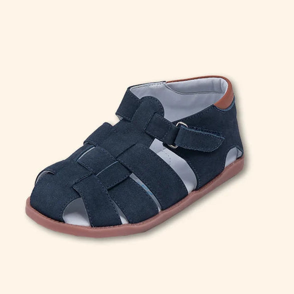Open Crossed Leather - Leather Walker Shoes