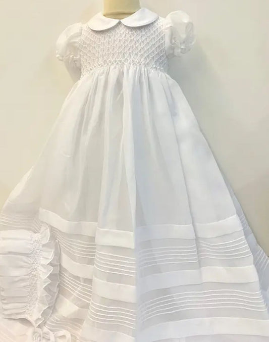 06694 Smocked Christening Gown