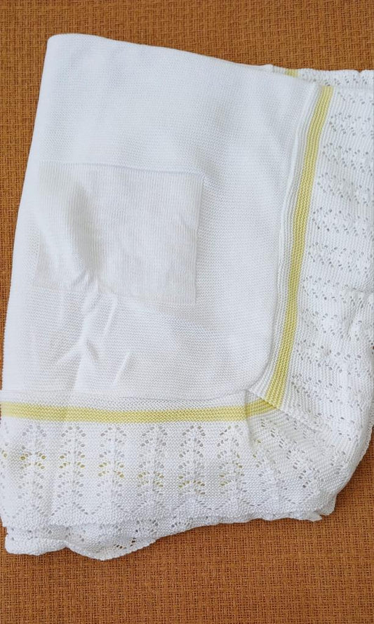 Petal Knit Baby Blanket